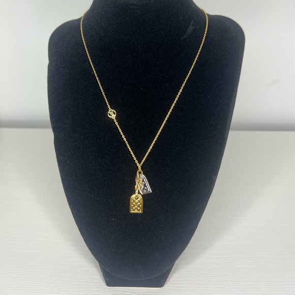 Louis Vuitton Women's 2018 Gold Plated Nanogram Pendant Necklace - Picture 1 of 7